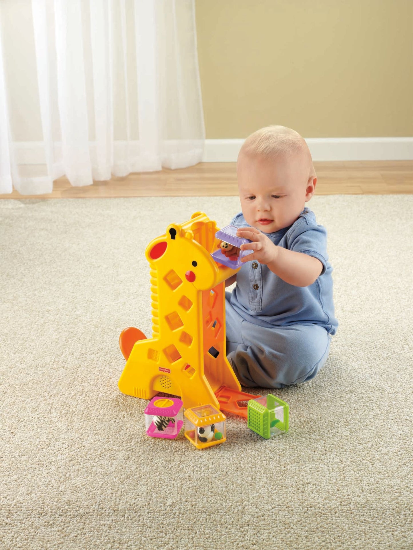 Fisher-Price Brinquedo para Beb¨ºs Girafa com Blocos