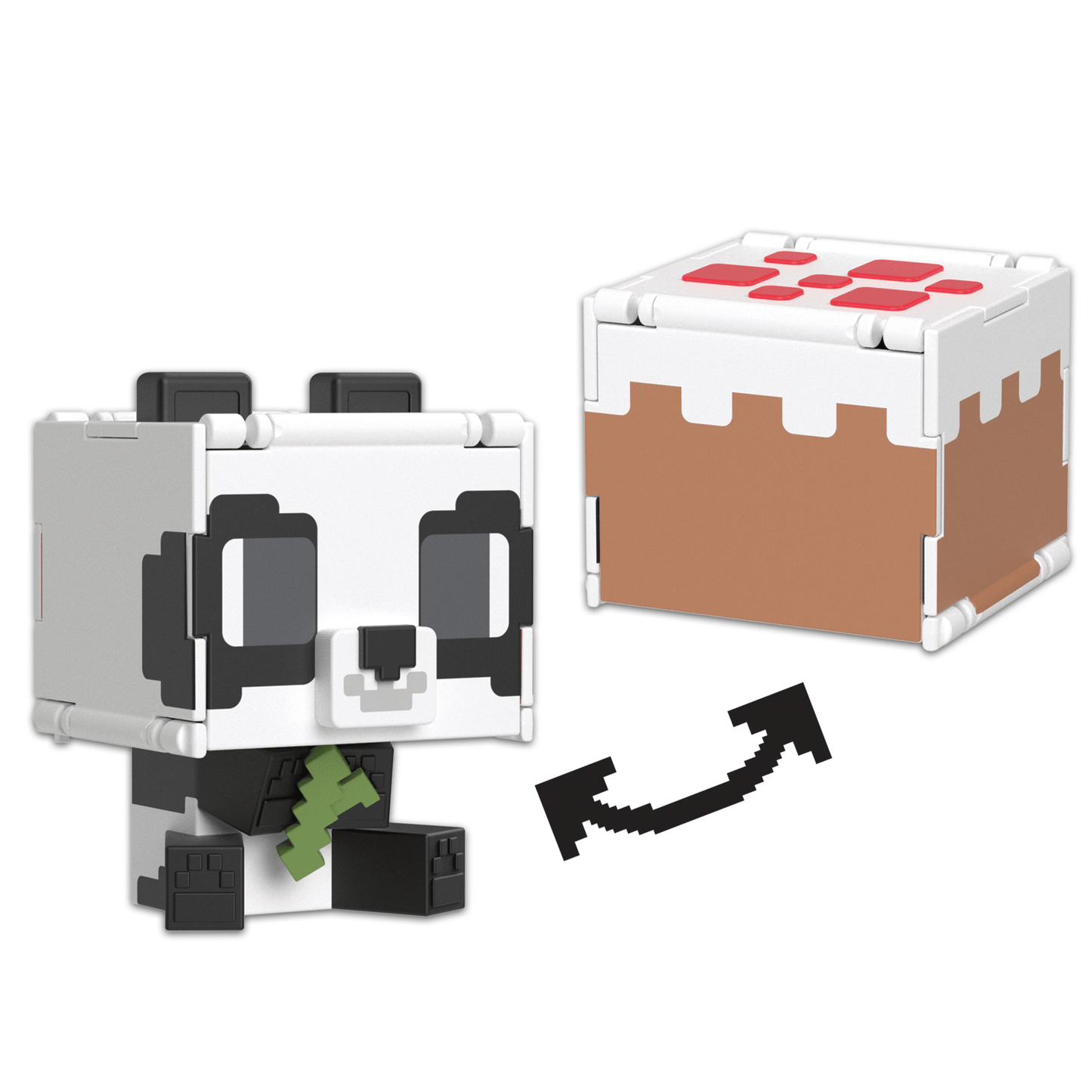 Minecraft Vanilla Figura de Acci¨®n Flippin' de 3.75 Panda + Pastel