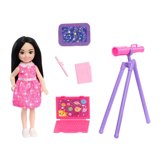 Barbie  Chelsea  Poup¨¦e Astronome et Accessoires, Brunette