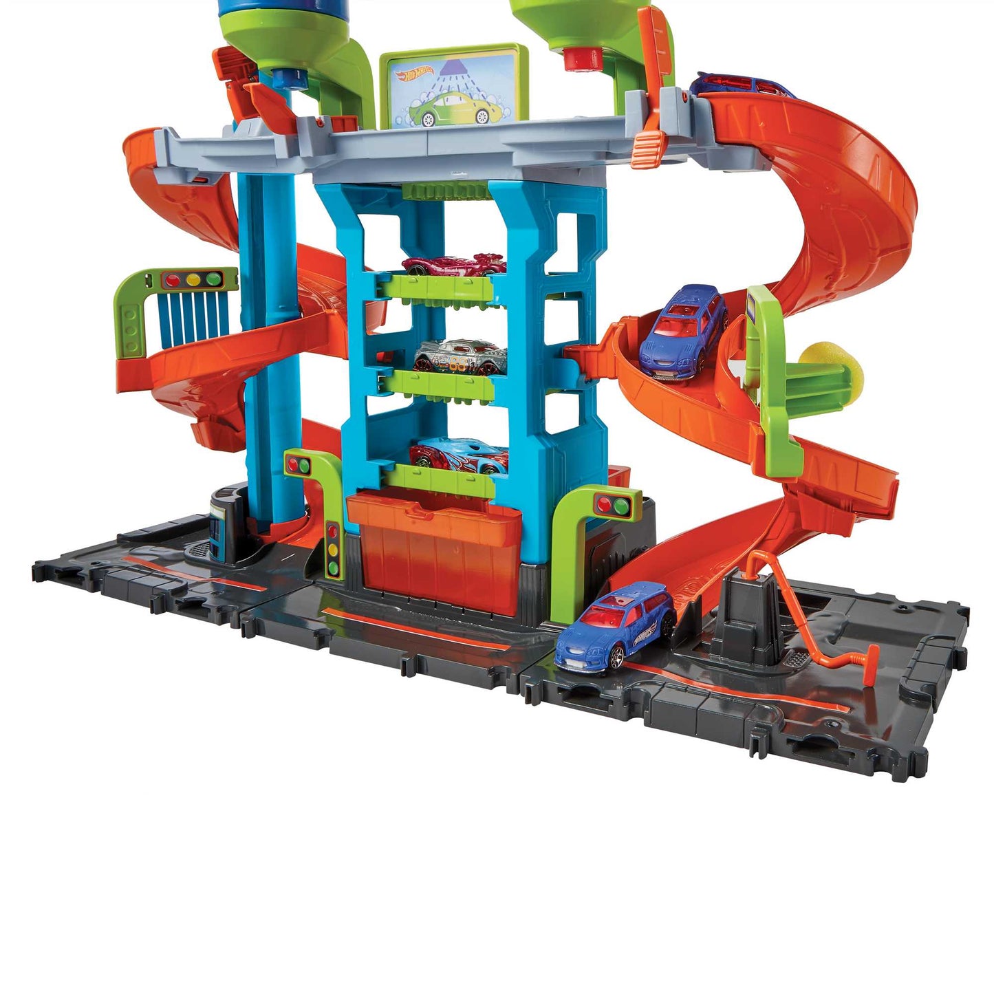 Hot Wheels City Pista de Brinquedo Lava-r¨¢pido Mega Torre