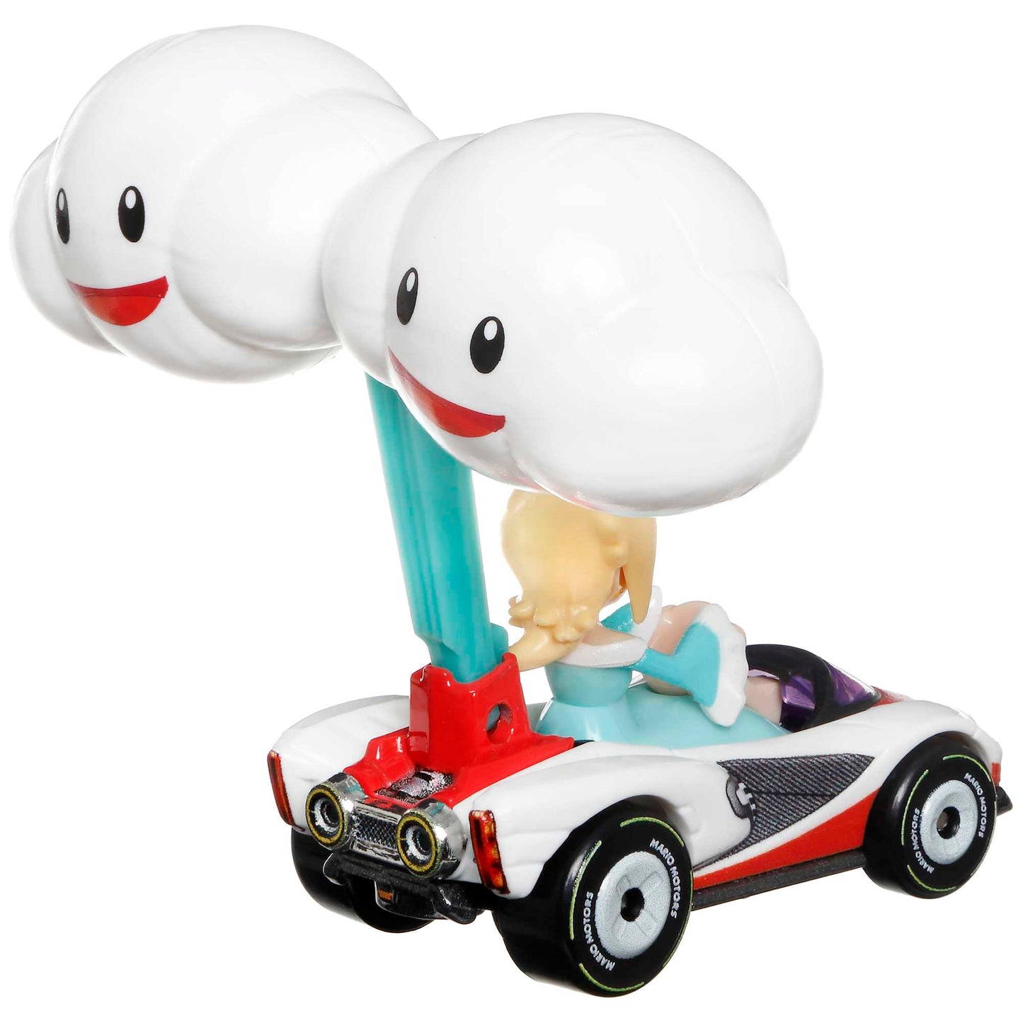 Hot Wheels Mario Kart Veh¨ªculo de Juguete Rosalina P-Wing con Cloud Glider