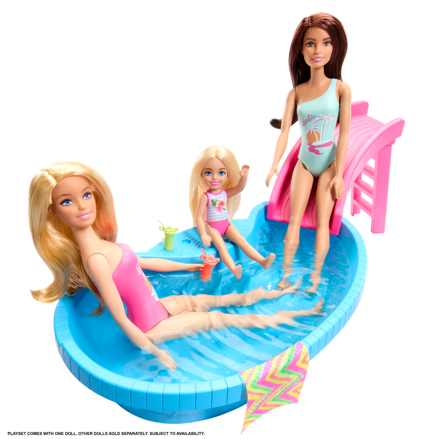 Barbie Conjunto de Brinquedo Piscina Glam com Boneca Mai? Rosa