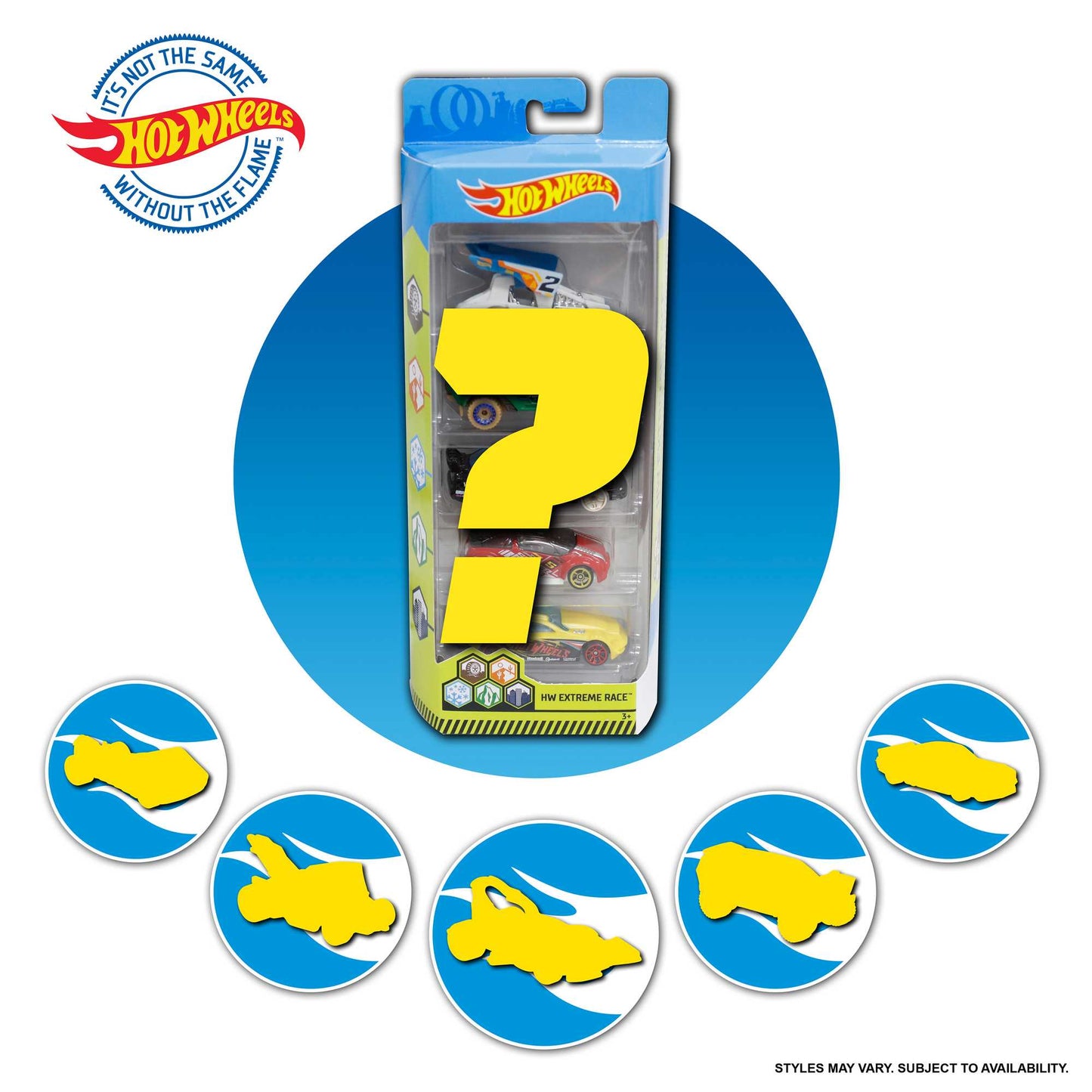 Hot Wheels Diecast Ve¨ªculo de Brinquedo Pacote Surpresa 5 Carros